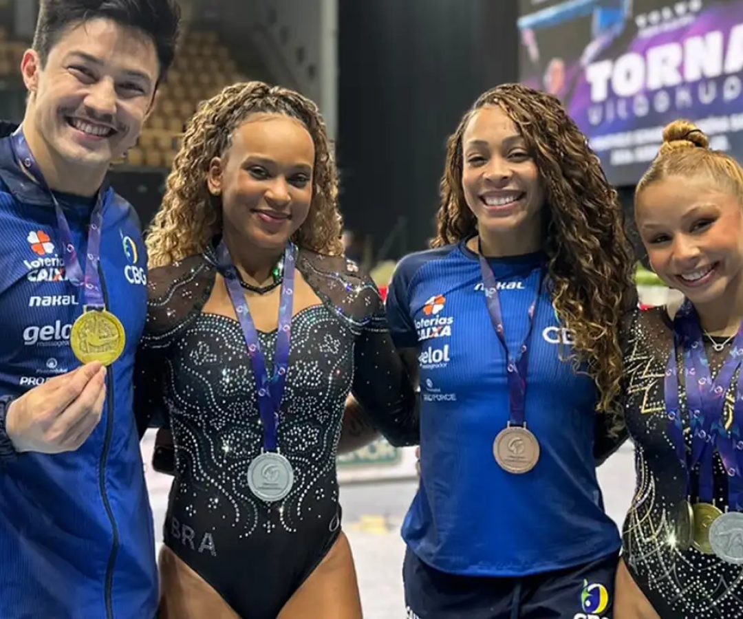 Brasil fecha Copa do Mundo de ginástica com mais cinco pódios